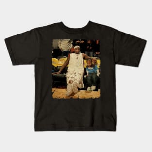 Lebron James and His Son Bronny James Kids T-Shirt